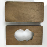 Japanese Wooden Kashigata Cake Mold Vtg Sweet Wagashi Chrysanthemum Kiku Kg791