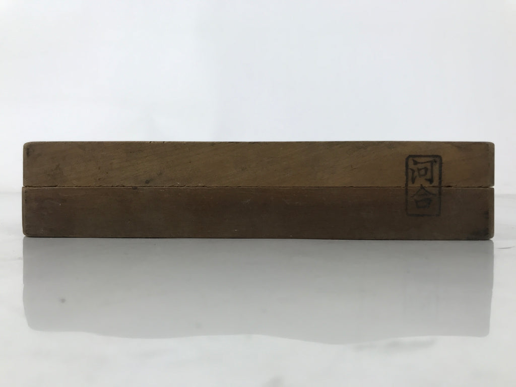 Japanese Wooden Kashigata Cake Mold Vtg Sweet Wagashi Chrysanthemum Leaf Kg656