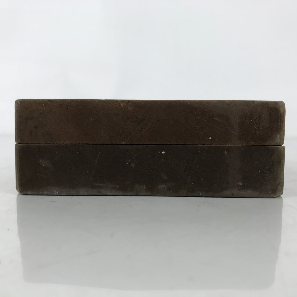 Japanese Wooden Kashigata Cake Mold Vtg Sweet Wagashi Chrysanthemum Leaf Kg656