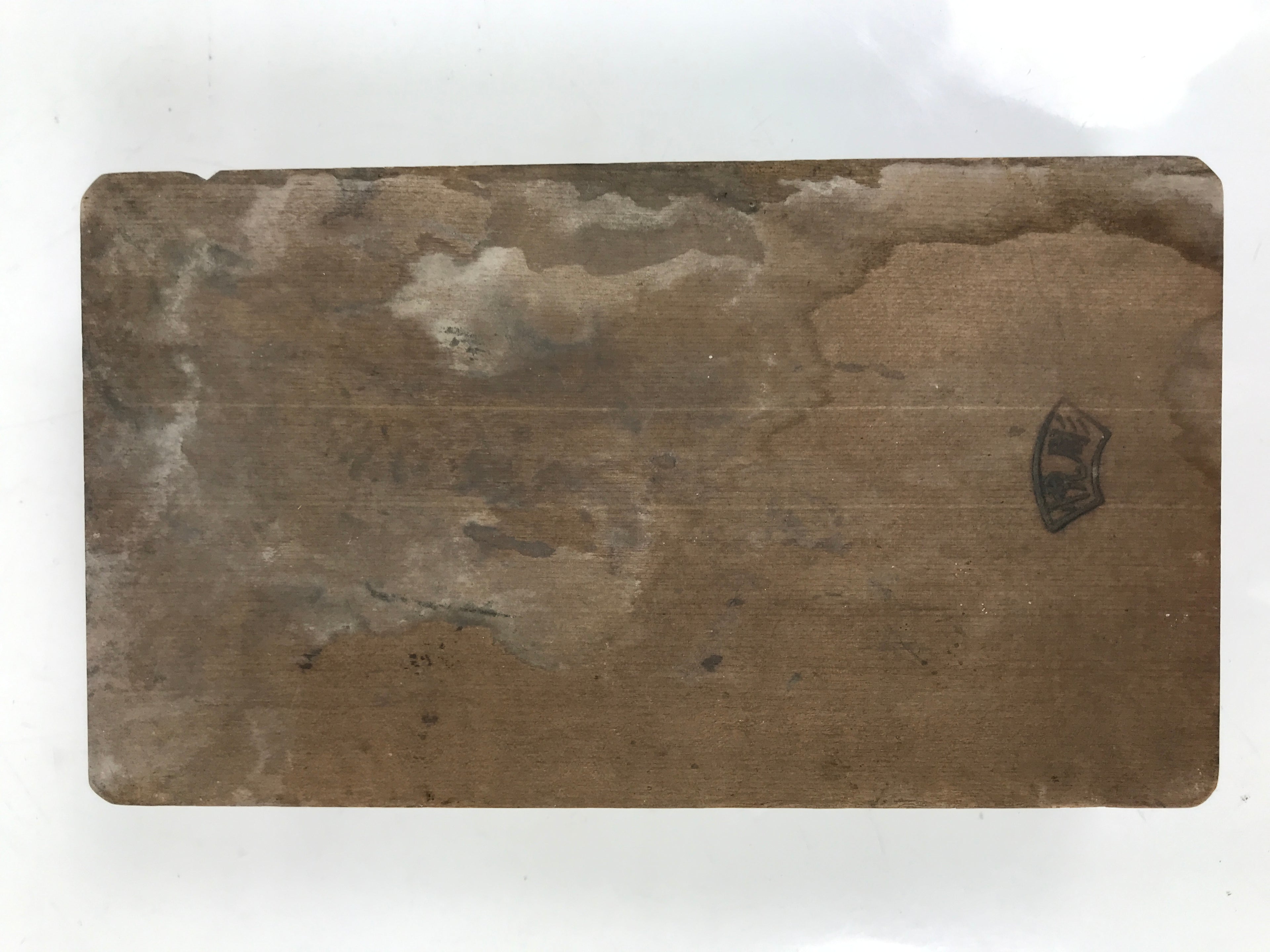 Japanese Wooden Kashigata Cake Mold Vtg Sweet Wagashi Chrysanthemum Leaf Kg656