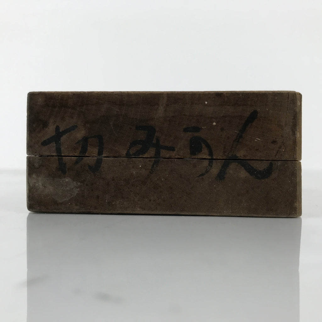 Japanese Wooden Kashigata Cake Mold Vtg Sweet Wagashi Cut Mikan Orange Kg747
