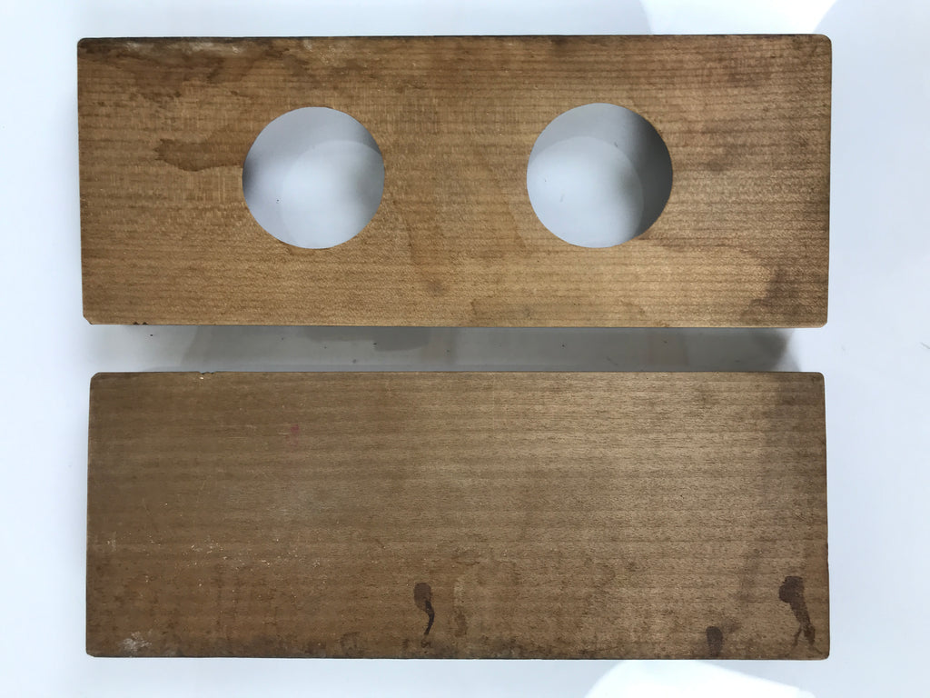 Japanese Wooden Kashigata Cake Mold Vtg Sweet Wagashi Cut Mikan Orange Kg747