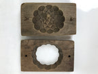 Japanese Wooden Kashigata Cake Mold Vtg Sweet Wagashi Dahlia Tenjikubotan Kg723