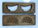 Japanese Wooden Kashigata Cake Mold Vtg Sweet Wagashi Endou Mame Peas Kg741
