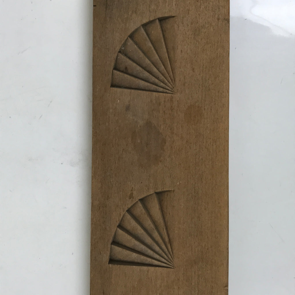 Japanese Wooden Kashigata Cake Mold Vtg Sweet Wagashi Fish Cake Kamaboko Kg664