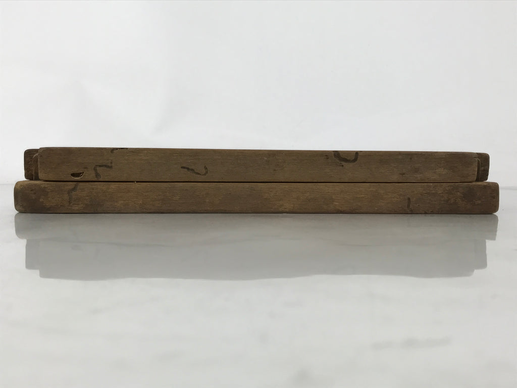 Japanese Wooden Kashigata Cake Mold Vtg Sweet Wagashi Fish Cake Kamaboko Kg664