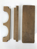 Japanese Wooden Kashigata Cake Mold Vtg Sweet Wagashi Fish Cake Kamaboko Kg664