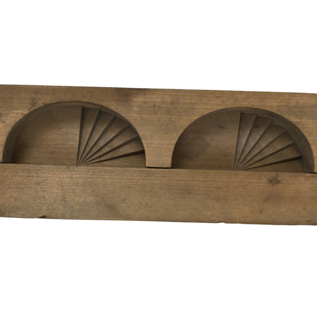 Japanese Wooden Kashigata Cake Mold Vtg Sweet Wagashi Fish Cake Kamaboko Kg664