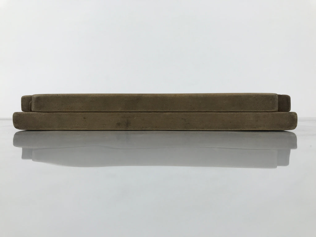 Japanese Wooden Kashigata Cake Mold Vtg Sweet Wagashi Folding Fan Sensu Kg735