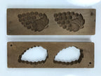 Japanese Wooden Kashigata Cake Mold Vtg Sweet Wagashi Grapes Budou Fruit Kg706