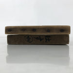 Japanese Wooden Kashigata Cake Mold Vtg Sweet Wagashi Lotus Flower Hasu Kg678