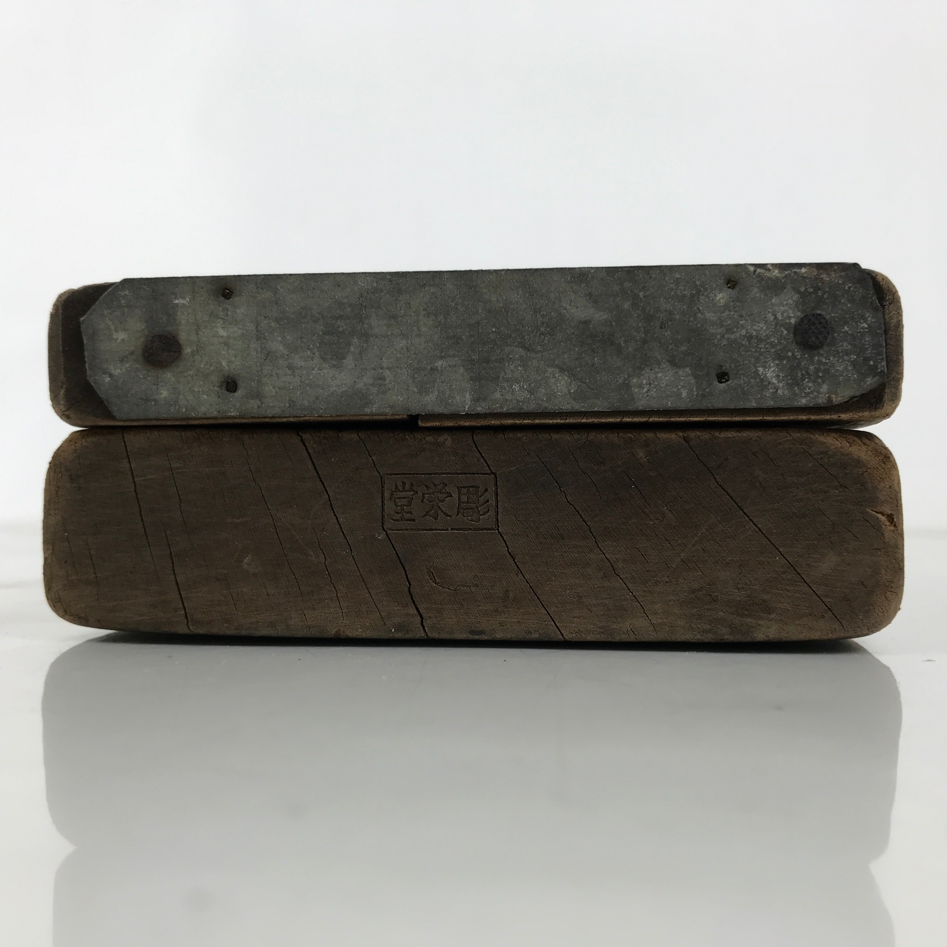 Japanese Wooden Kashigata Cake Mold Vtg Sweet Wagashi Lotus Flower Hasu Kg691