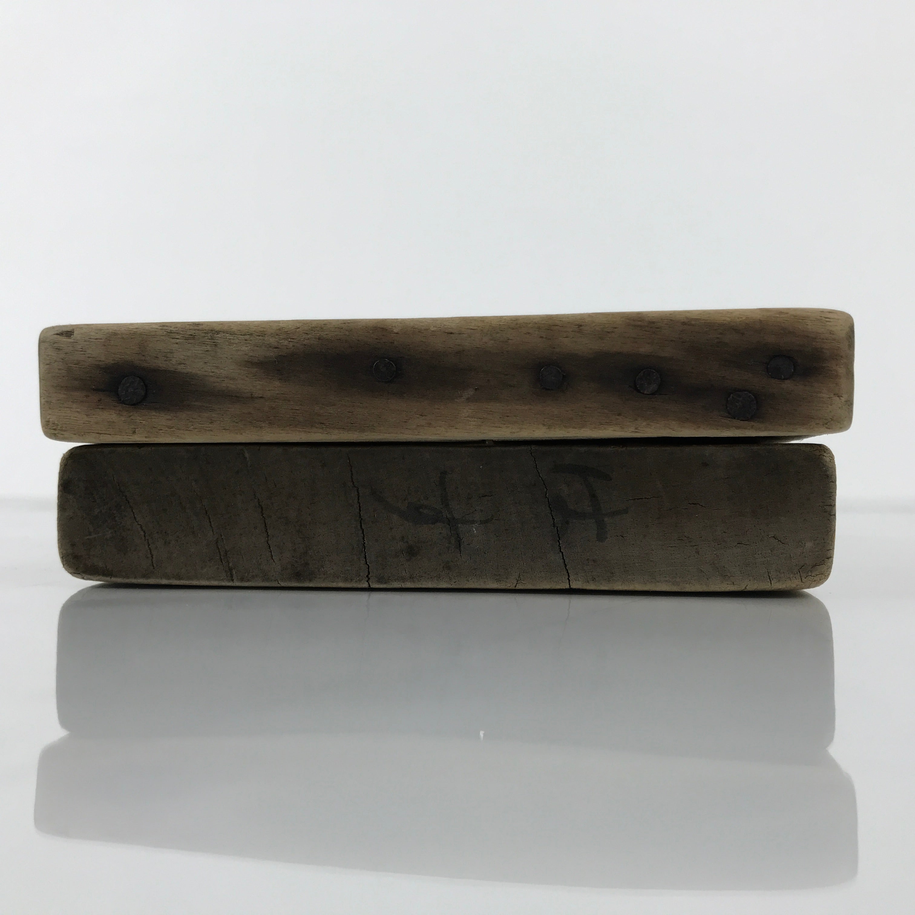Japanese Wooden Kashigata Cake Mold Vtg Sweet Wagashi Lotus Flower Hasu Kg759