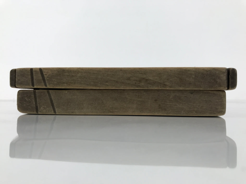 Japanese Wooden Kashigata Cake Mold Vtg Sweet Wagashi Lotus Flower Hasu Kg759