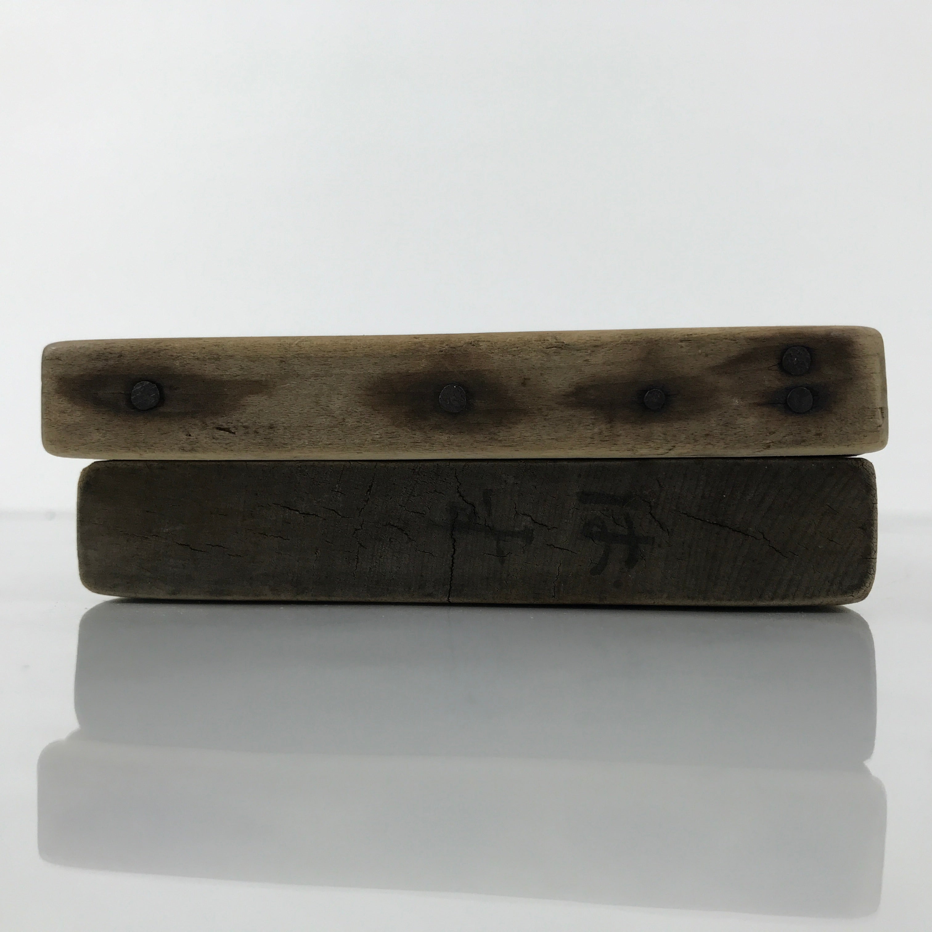 Japanese Wooden Kashigata Cake Mold Vtg Sweet Wagashi Lotus Flower Hasu Kg759