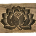 Japanese Wooden Kashigata Cake Mold Vtg Sweet Wagashi Lotus Flower Hasu Kg760