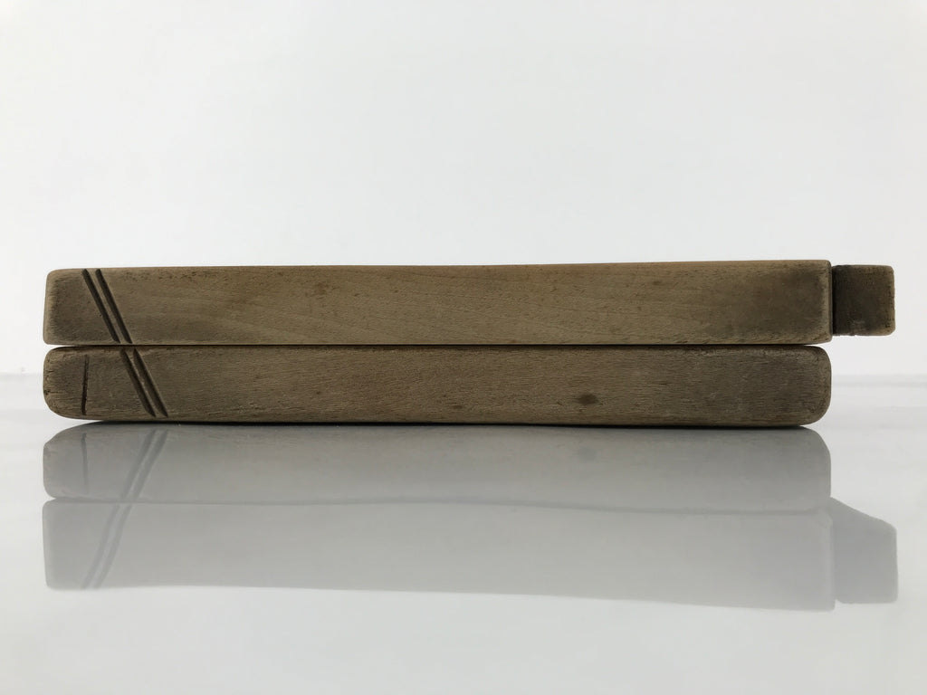 Japanese Wooden Kashigata Cake Mold Vtg Sweet Wagashi Lotus Flower Hasu Kg766