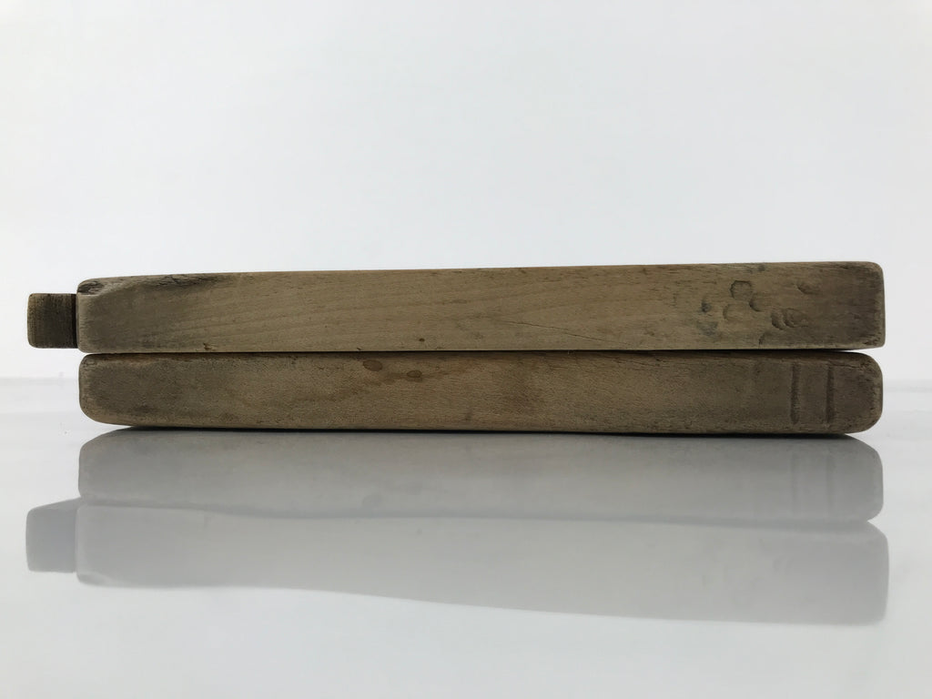 Japanese Wooden Kashigata Cake Mold Vtg Sweet Wagashi Lotus Flower Hasu Kg766