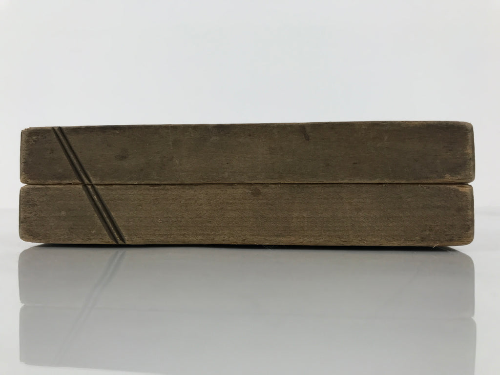 Japanese Wooden Kashigata Cake Mold Vtg Sweet Wagashi Lotus Flower Hasu Kg777