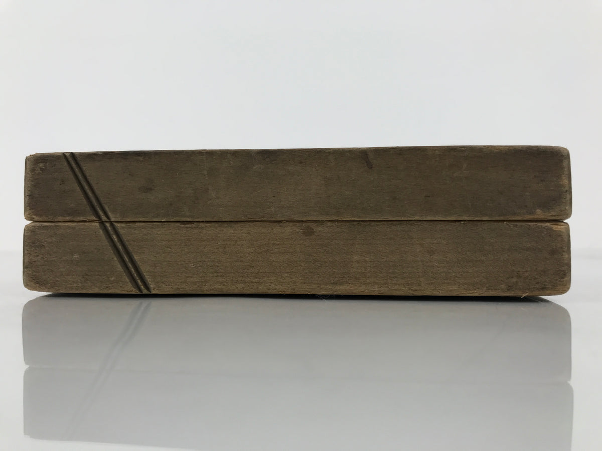 Japanese Wooden Kashigata Cake Mold Vtg Sweet Wagashi Lotus Flower Hasu Kg777
