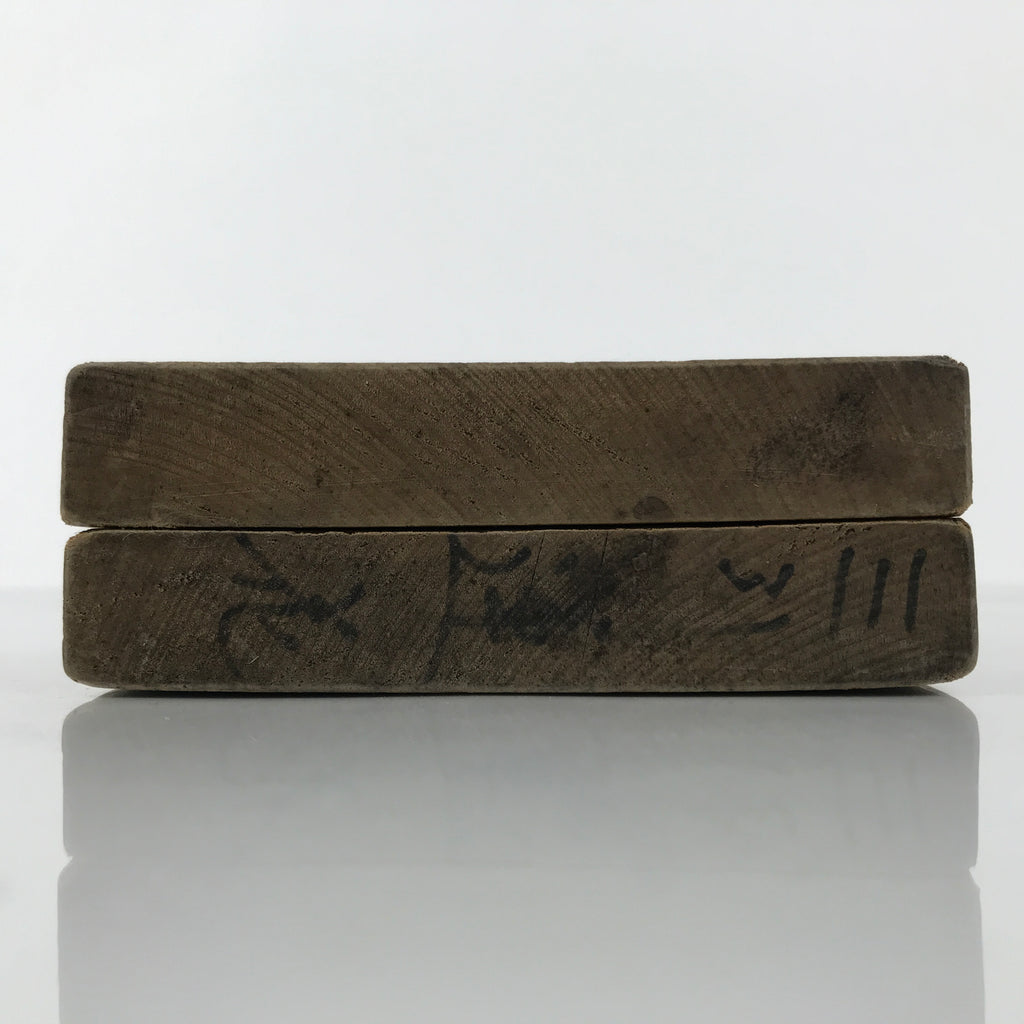 Japanese Wooden Kashigata Cake Mold Vtg Sweet Wagashi Lotus Flower Hasu Kg777