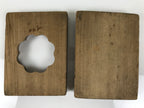Japanese Wooden Kashigata Cake Mold Vtg Sweet Wagashi Lotus Flower Hasu Kg777