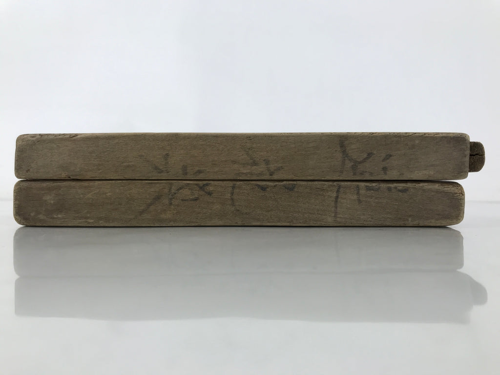 Japanese Wooden Kashigata Cake Mold Vtg Sweet Wagashi Lotus Flower Leaf Kg675