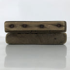 Japanese Wooden Kashigata Cake Mold Vtg Sweet Wagashi Lotus Flower Leaf Kg675