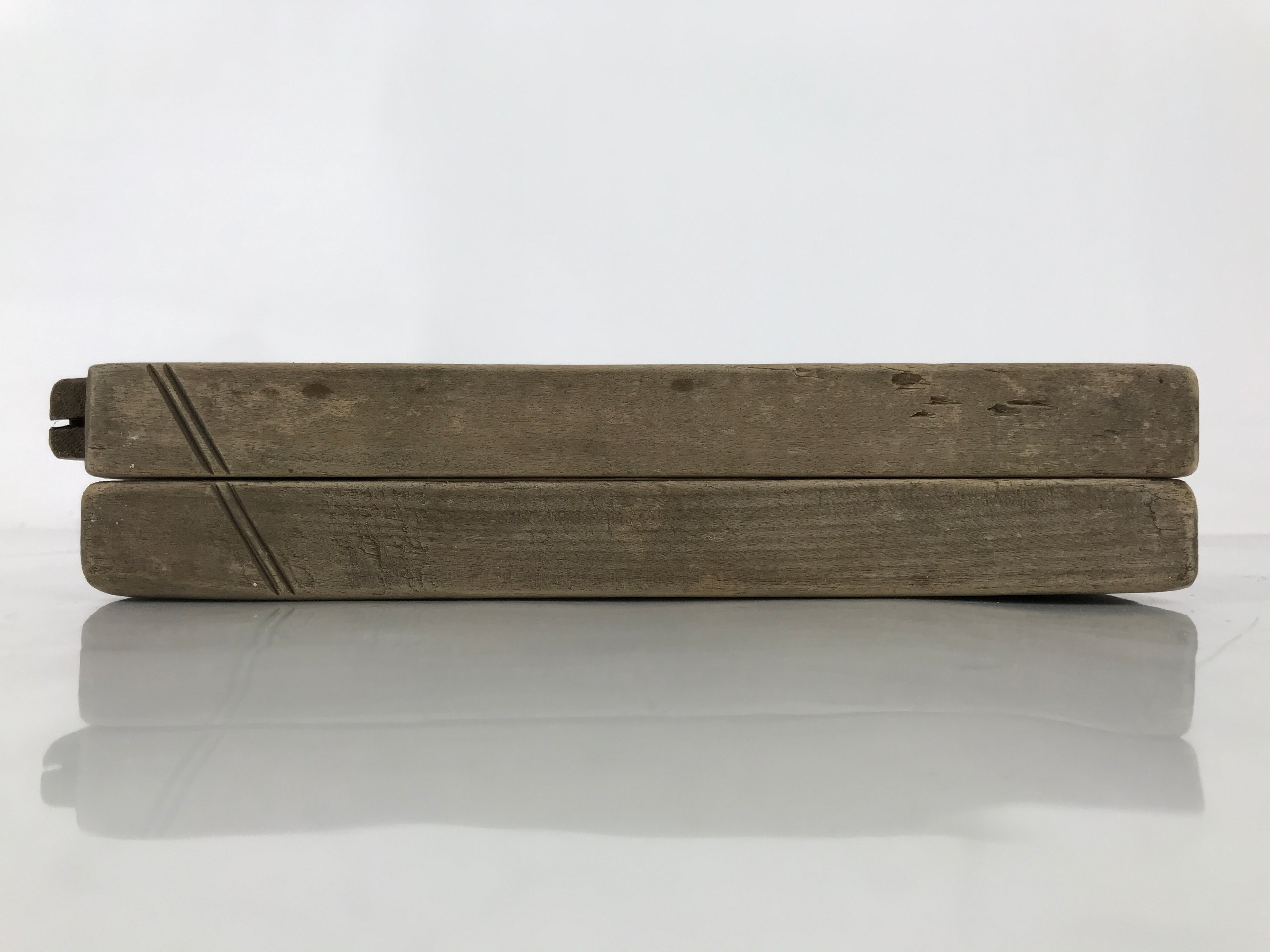 Japanese Wooden Kashigata Cake Mold Vtg Sweet Wagashi Lotus Flower Leaf Kg675