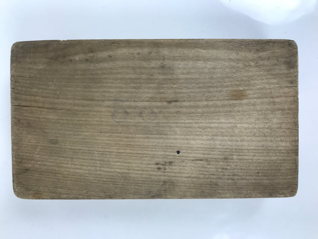 Japanese Wooden Kashigata Cake Mold Vtg Sweet Wagashi Lotus Flower Leaf Kg675