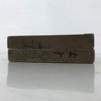 Japanese Wooden Kashigata Cake Mold Vtg Sweet Wagashi Lotus Flower Leaf Kg679