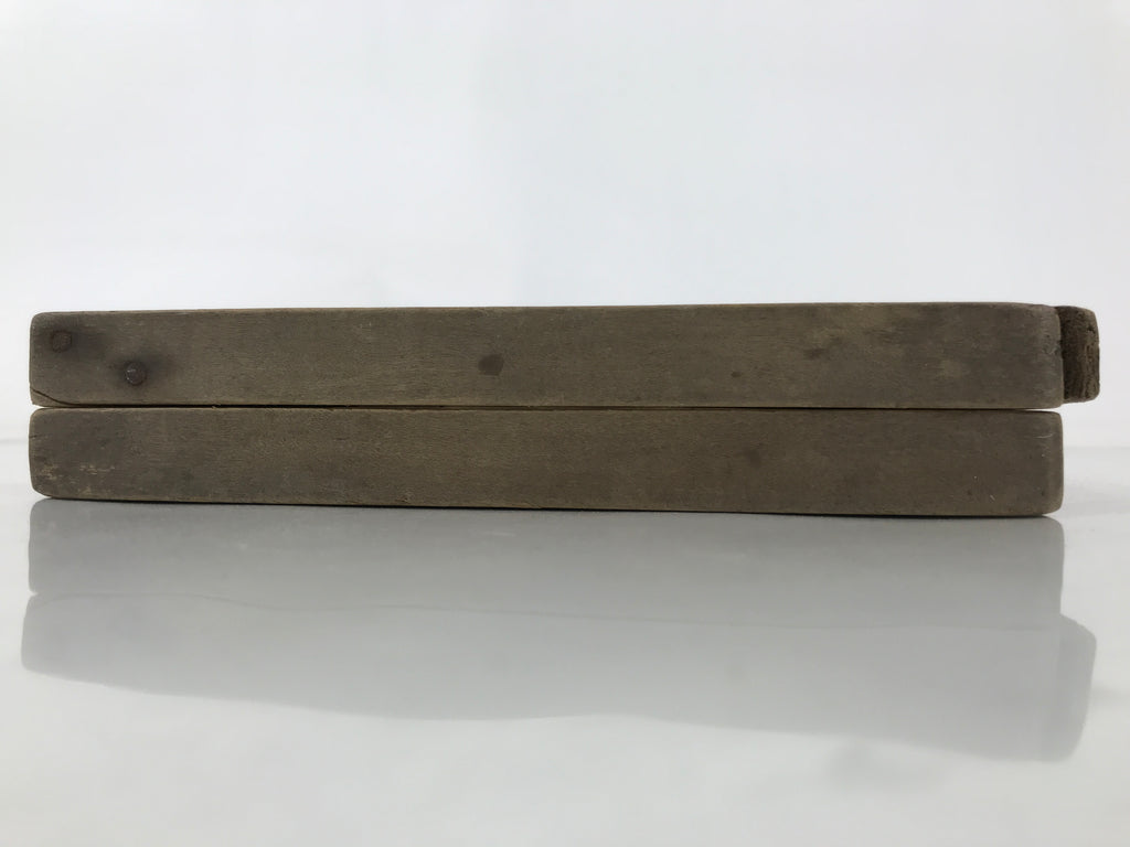 Japanese Wooden Kashigata Cake Mold Vtg Sweet Wagashi Lotus Flower Leaf Kg679