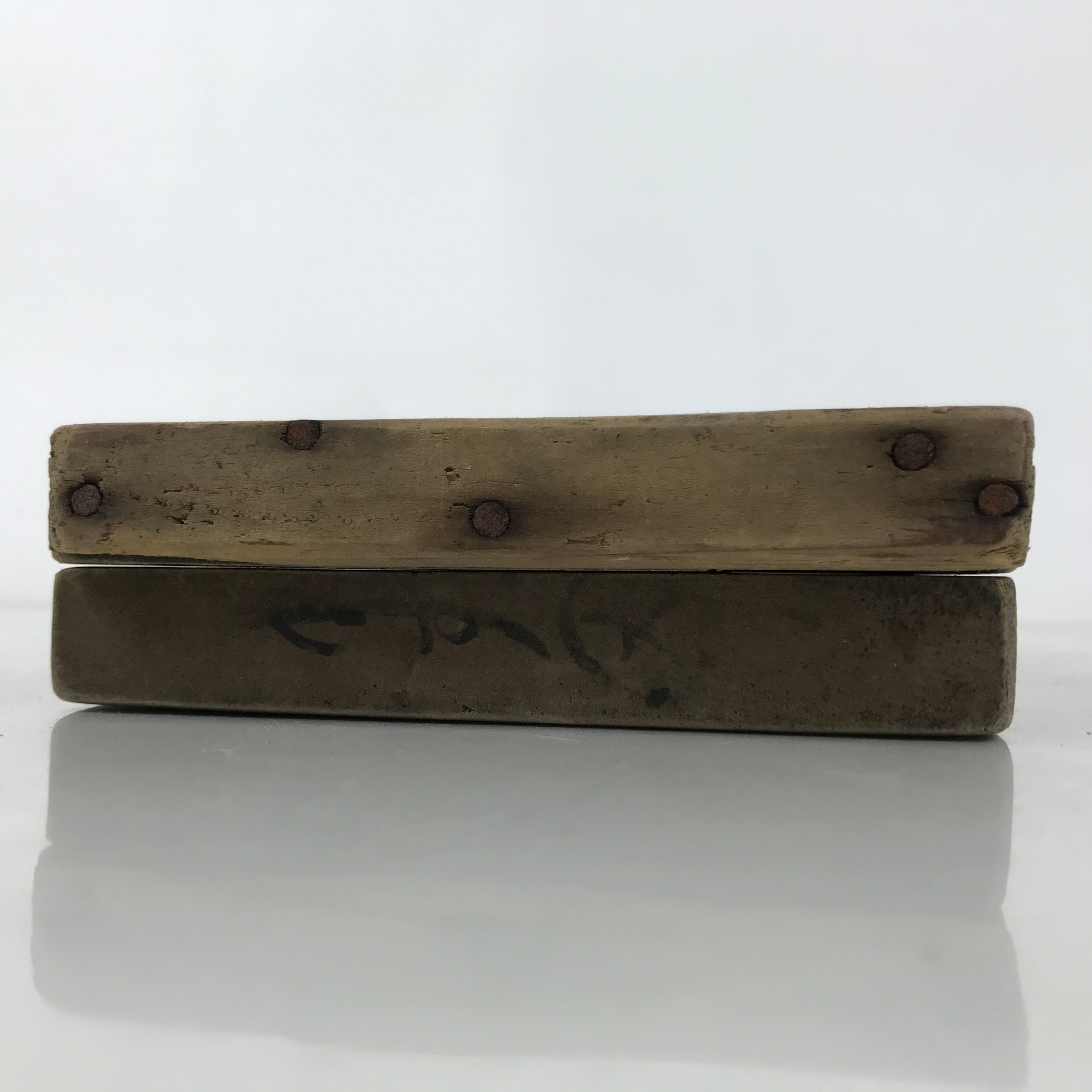 Japanese Wooden Kashigata Cake Mold Vtg Sweet Wagashi Lotus Flower Leaf Kg679
