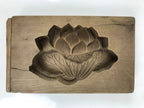 Japanese Wooden Kashigata Cake Mold Vtg Sweet Wagashi Lotus Flower Leaf Kg679