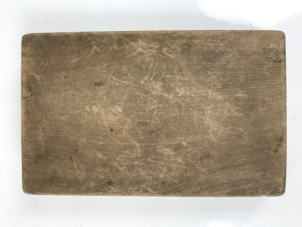 Japanese Wooden Kashigata Cake Mold Vtg Sweet Wagashi Lotus Flower Leaf Kg679