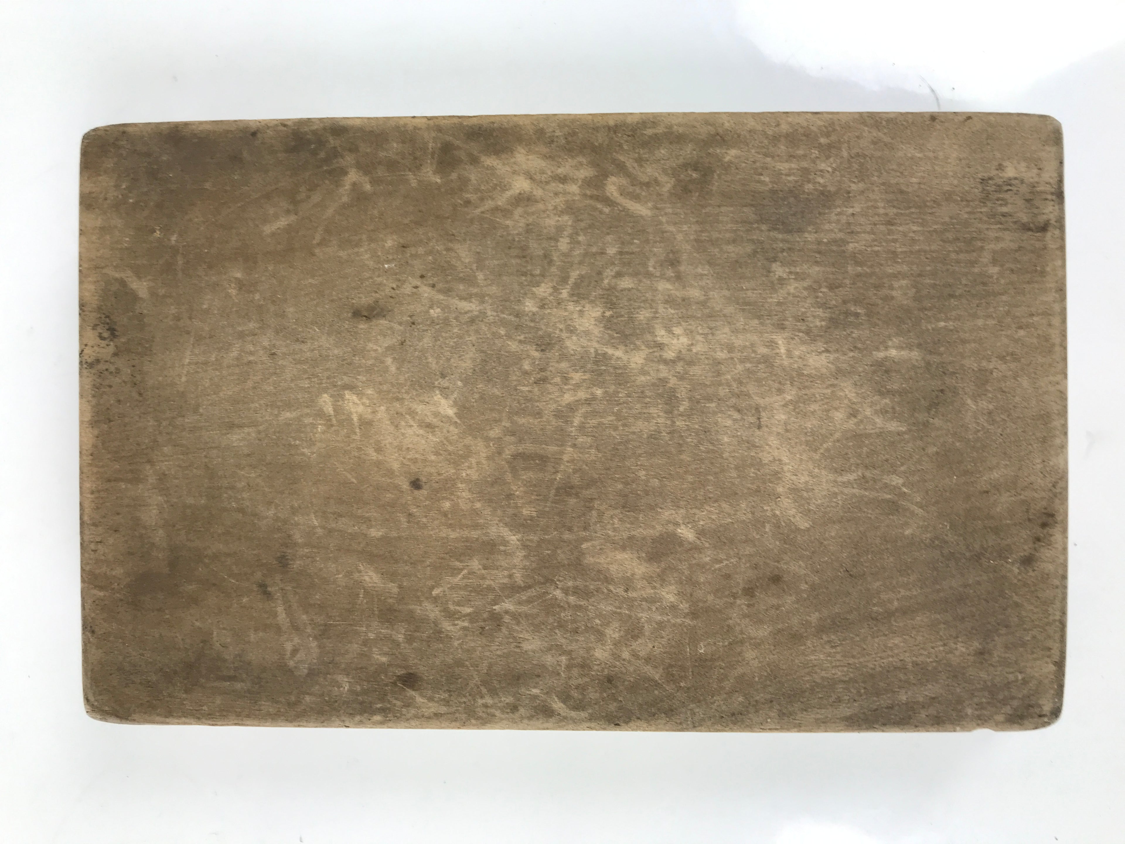 Japanese Wooden Kashigata Cake Mold Vtg Sweet Wagashi Lotus Flower Leaf Kg679