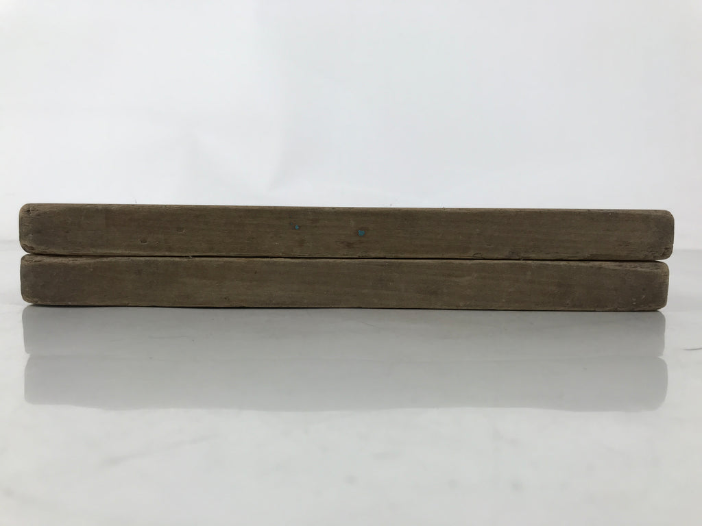 Japanese Wooden Kashigata Cake Mold Vtg Sweet Wagashi Lotus Root Renkon Kg636