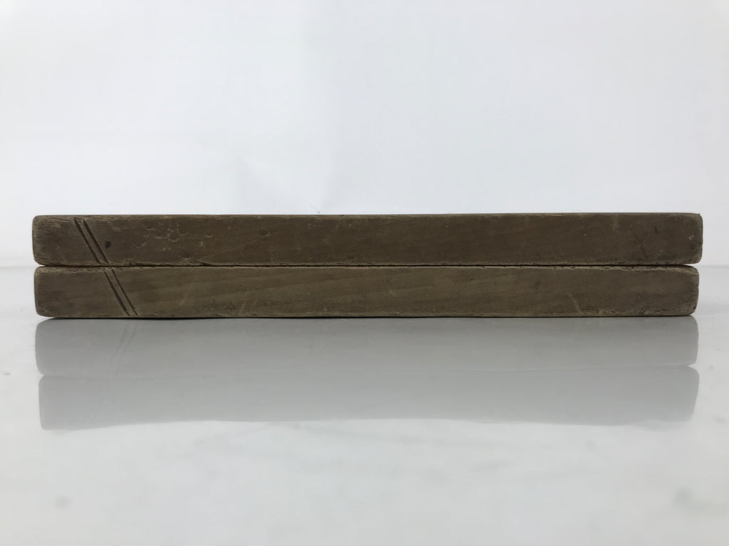 Japanese Wooden Kashigata Cake Mold Vtg Sweet Wagashi Lotus Root Renkon Kg636