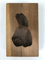 Japanese Wooden Kashigata Cake Mold Vtg Sweet Wagashi Lotus Root Renkon Kg655