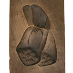 Japanese Wooden Kashigata Cake Mold Vtg Sweet Wagashi Lotus Root Renkon Kg655