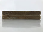 Japanese Wooden Kashigata Cake Mold Vtg Sweet Wagashi Lotus Root Renkon Kg665