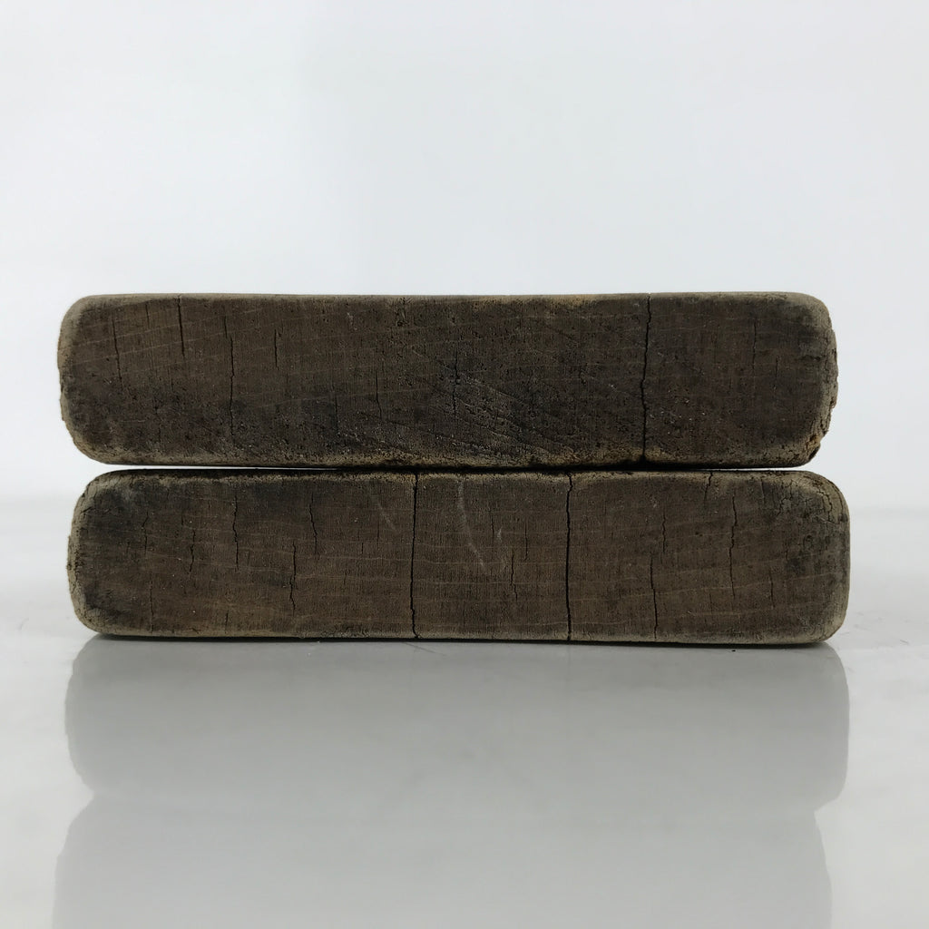 Japanese Wooden Kashigata Cake Mold Vtg Sweet Wagashi Lotus Root Renkon Kg665