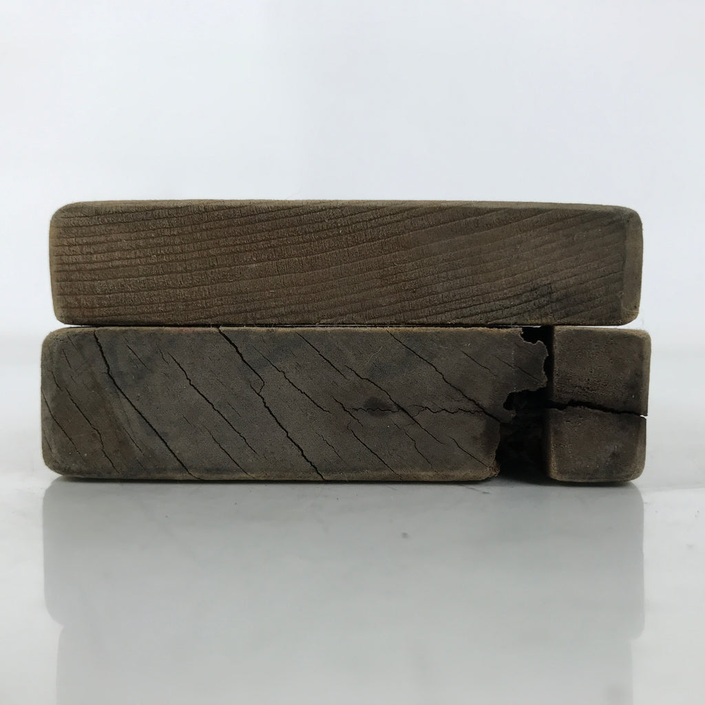 Japanese Wooden Kashigata Cake Mold Vtg Sweet Wagashi Lotus Root Renkon Kg719