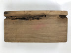 Japanese Wooden Kashigata Cake Mold Vtg Sweet Wagashi Lotus Root Renkon Kg719