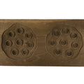 Japanese Wooden Kashigata Cake Mold Vtg Sweet Wagashi Lotus Root Renkon Kg740