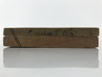 Japanese Wooden Kashigata Cake Mold Vtg Sweet Wagashi Lotus Root Renkon Kg776