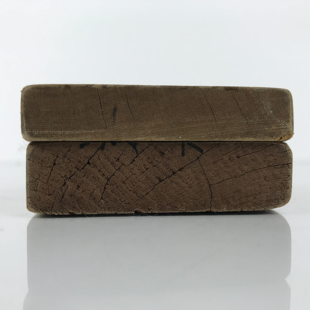 Japanese Wooden Kashigata Cake Mold Vtg Sweet Wagashi Lotus Root Renkon Kg776