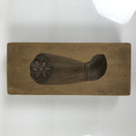Japanese Wooden Kashigata Cake Mold Vtg Sweet Wagashi Lotus Root Renkon Kg776