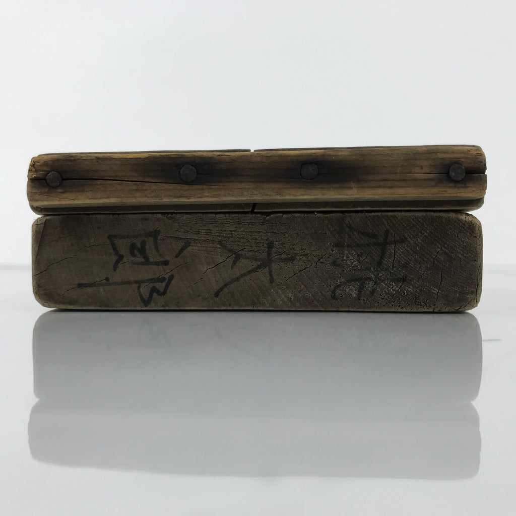 Japanese Wooden Kashigata Cake Mold Vtg Sweet Wagashi Momotaro Peach Boy Kg738