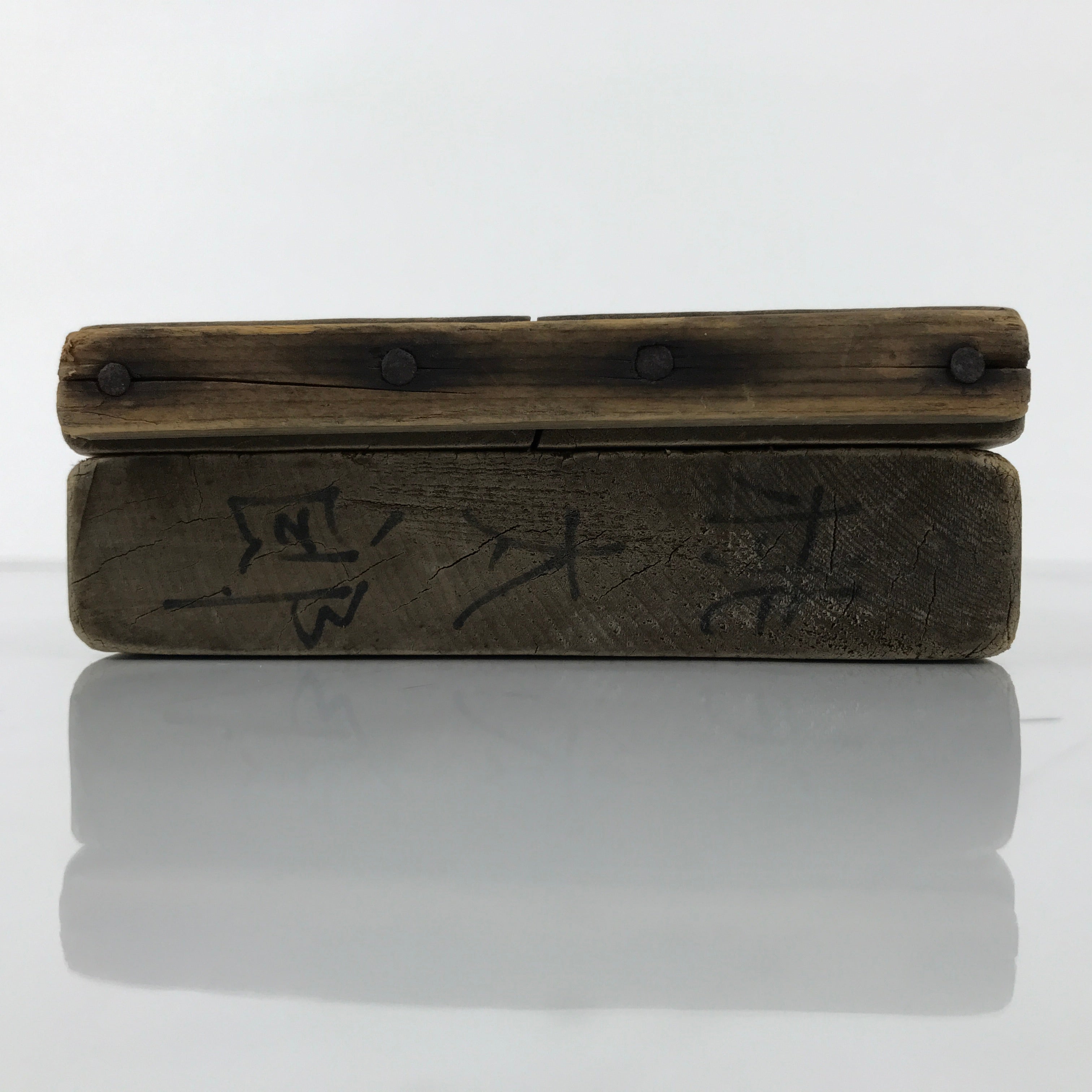 Japanese Wooden Kashigata Cake Mold Vtg Sweet Wagashi Momotaro Peach Boy Kg738